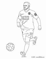 Soccer Pages Wayne Rooney Coloring Playing Utd Man Print Girl Color Getdrawings Drawing Hellokids Online Getcolorings sketch template