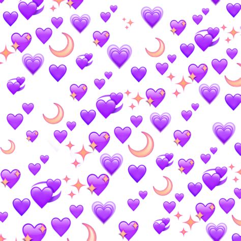 Emoji фон фиолетовый сердечки Freetoedit Remixit Emoji
