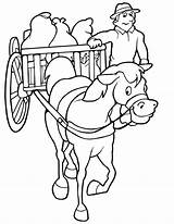Horse Coloring Wagon Pages Farm Clipart Carriage Coloriage Colouring Pulling Printactivities Kids Print Clip Farmers Only When sketch template
