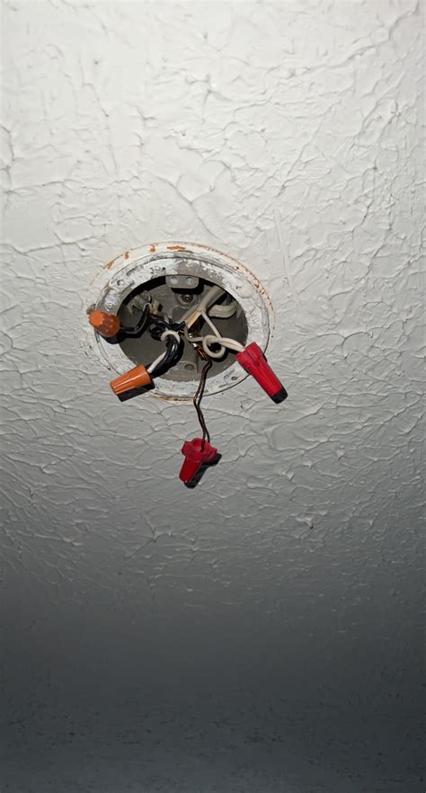 light fixture    multiple wires      ceiling