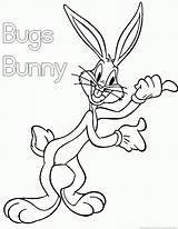 Bugs Bunny 123coloringpages Cartoon sketch template
