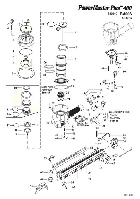 paslode framing nailer fs parts diagram reviewmotorsco