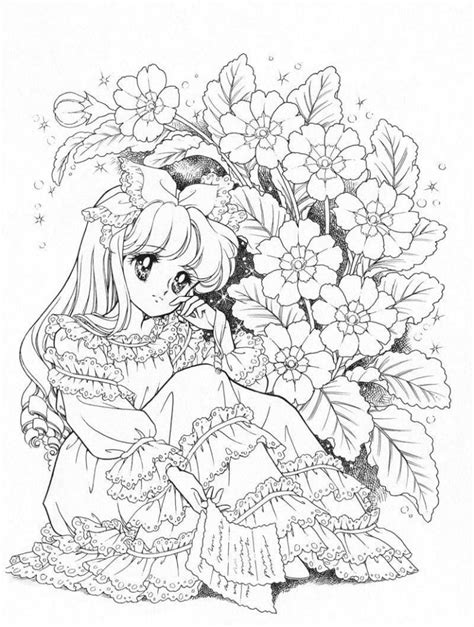 japanese animation coloring pages