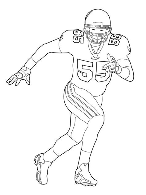 coloring pages football player