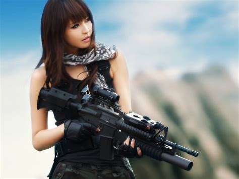 girl with gun wallpaper 55 images