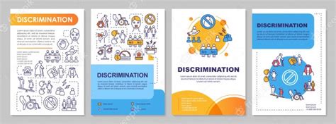 Gender Discrimination Brochure Template Premium Vector
