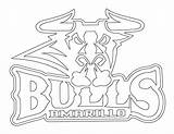 Coloring Bulls Chicago Pages Getcolorings sketch template