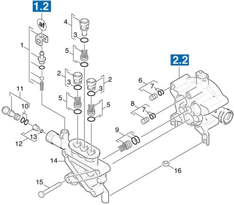 karcher km gb   pressure washer cylinder head spare parts diagram
