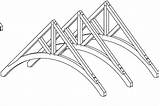 Truss Timber Trusses Drawing Arch Cool Heavy Getdrawings Frame Arches sketch template