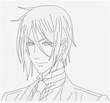 Coloring Pages Butler Sebastian Anime Para Nicepng Kuroshitsuji Dibujar Transparent sketch template