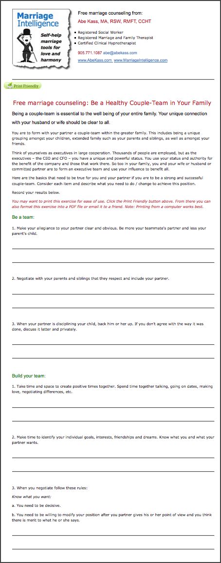 9 Best Couples Counseling Activities Worksheets Images On