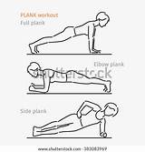 Plank Exercise Body Workout Perfect Template sketch template