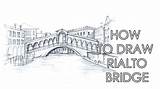 Rialto Bridge sketch template