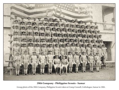 company philippine scouts  camp connel samar   manila