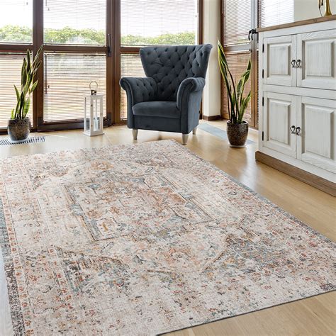 lr home antiquity  cream blush distressed persian indooroutdoor area rug walmartcom
