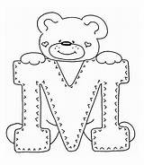 Letter Coloring Pages Bear Teddy Cute Introducing Baby Drawing Color Getcolorings Getdrawings Printable sketch template