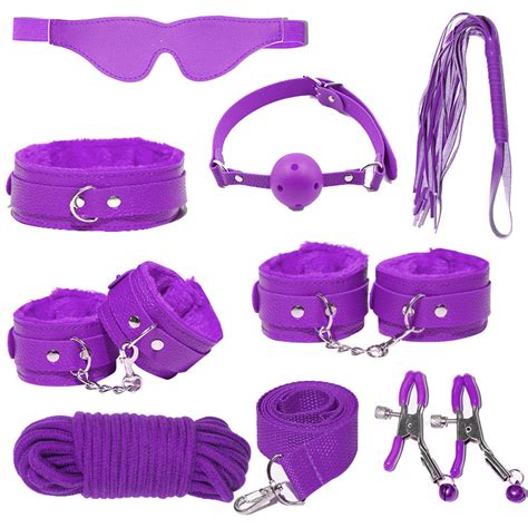 Roleplay Game Sex Handcuffs Bdsm Restraint Kit Suit Adult Sm 8pcs