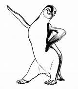 Feet Happy Coloring Pages Penguin Adelie Cliparts Template Clipart Kids Clip Templates Popular Library Coloringpagesabc Fun Coloringhome Comments sketch template