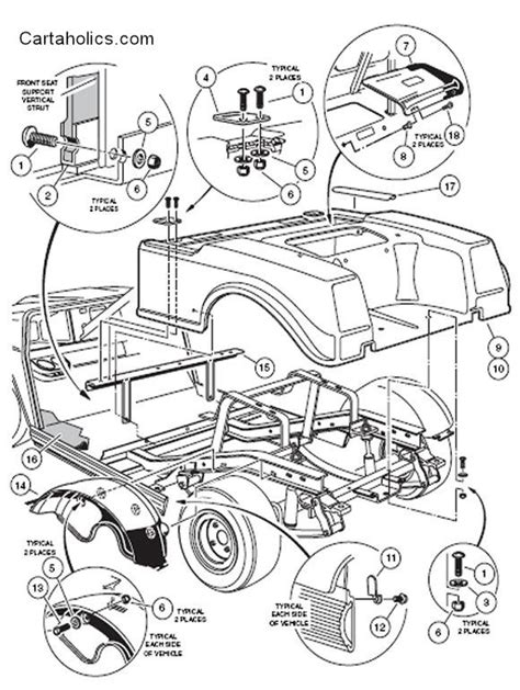diagram  club car precedent front  suspension