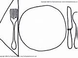 Plate Dinner Cartoon Drawing Coloring Clipart Cliparts Empty Food Myplate Clipartmag Groups sketch template