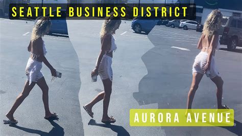 Seattle Districts Business Prostitution Aurora Avenue 4k Bus View