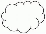 Coloring Clouds Pages Cloud Rain Popular sketch template