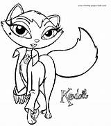 Coloring Pages Bratz Petz Cartoon Kids Color Sheets Printable Pets Character Characters Colouring Print Book Back Visit sketch template