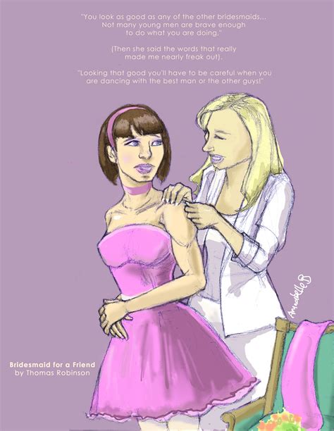 illustration i made for bridesmaid for a friend story on fictionmania crossdressing