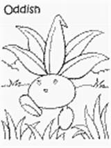 Coloring Pokemon Pages Oddish Grass Type Ws sketch template