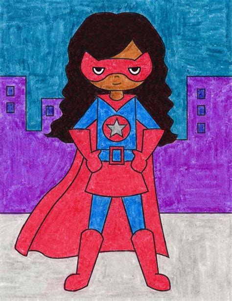 draw supergirl art projects  kids