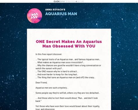 Aquarius Man Secrets — Put That Hot Aquarius Man Under Your Spell