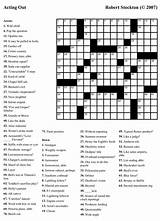 Crossword Puzzle Clues Puzzles sketch template