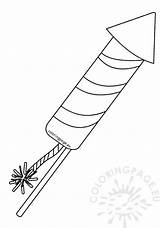 Firework Colouring Coloringpage sketch template