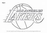 Lakers Logo Angeles Los Drawing Draw Step Kobe Bryant Nba Pages Coloring Colouring Tutorials Drawingtutorials101 Print Printable Tutorial Learn Getdrawings sketch template