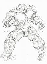Hulk Hulkbuster Buster Ironman Buser sketch template