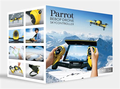 multicoptero parrot bebop drone amarillo mando skycontroller zona outdoor
