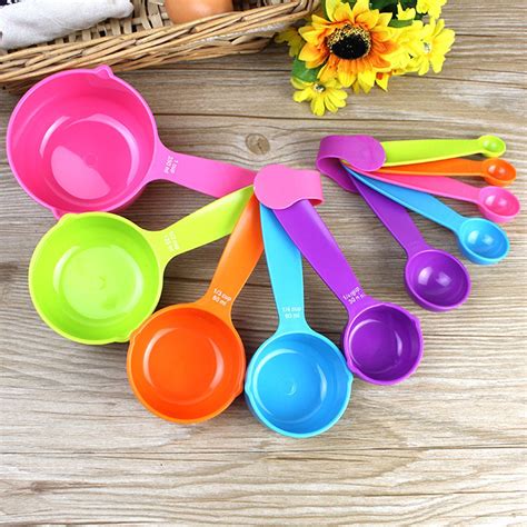 pcs baking cup spoons cooking measuring spoon set nesting cups baking