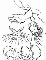 Pentecostes Kudus Roh Pentakosta Turunnya Colorear Dia Pentecoste Besar Ukuran Ditampilkan Biasanya Testamento Biblia Minggu sketch template