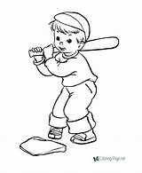 Baseball Coloring Pages sketch template