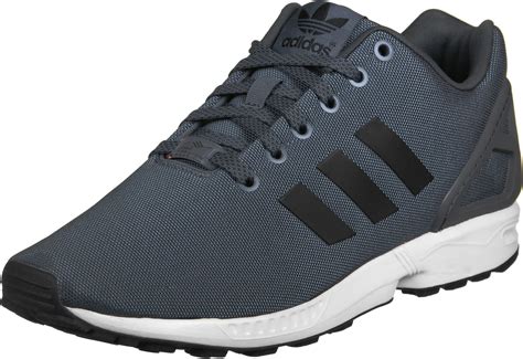 adidas zx flux shoes grey white