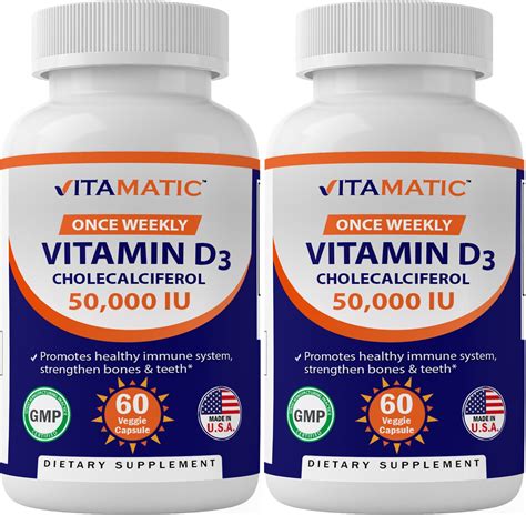 pack vitamatic vitamin   iu weekly dose  veggie capsules walmartcom