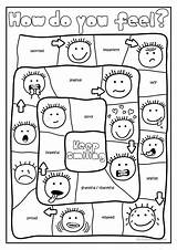 Feelings Worksheets Printable Preschoolers Activities Emotions Preschool Feel Game Do Printables Therapy Kids Kindergarten Social Games Board Worksheet Coloring Pages sketch template