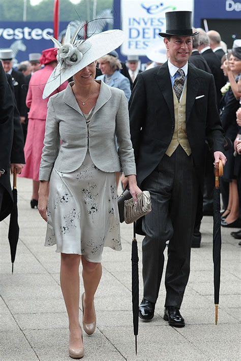 Countess Of Wessex Elegant In Grey At The Investec Derby Festival At