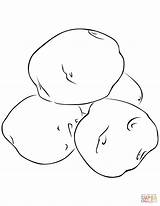 Potatoes Coloring Pages Printable Categories sketch template