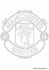 Manchester United Coloring Pages Logo Soccer Logos Football Colouring Club Chelsea Printable Kids Print Color Maatjes Real Fc Man Utd sketch template