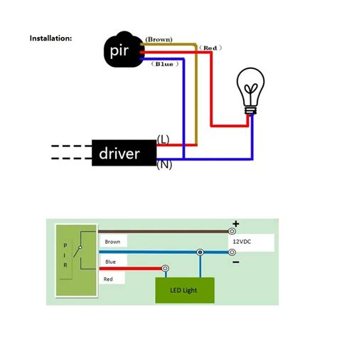 pir motion sensor circuit diagram