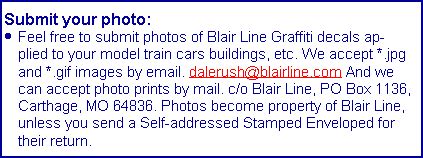 blair  graffiti  model trains