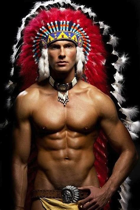 Native American In Traditional Clothing Native American