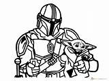 Yoda Coloring Baby Pages Mandalorian Father His Popular sketch template