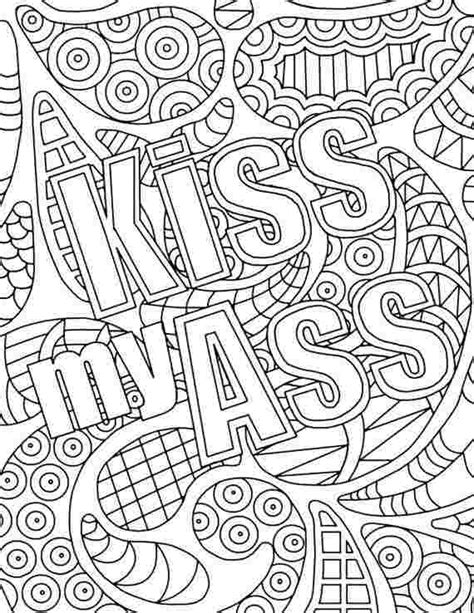 swear words coloring pages coloring home